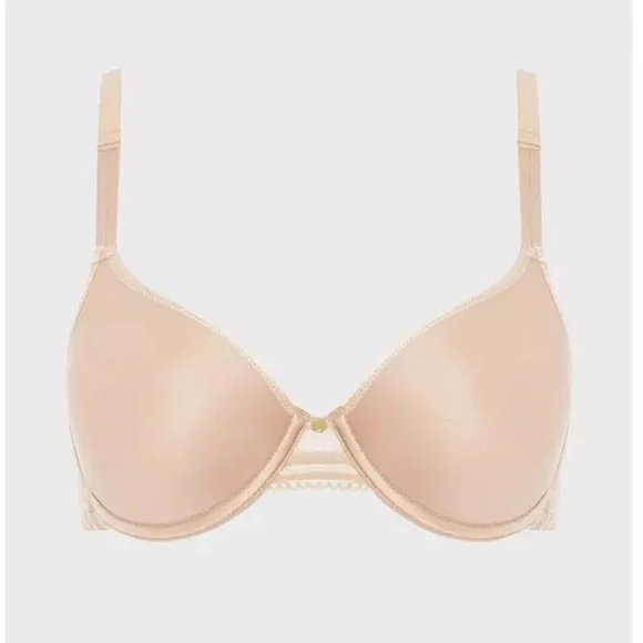 Chantelle C Jolie Comfort Convertible T-Shirt Bra 38DD Nude Rose - Picture 2 of 8
